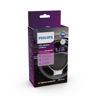 Immagine di Philips Adattatore CANbus LED (HB3/HB4/HIR2), soluzione 3 in 1, set di 2