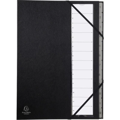 Immagine di Exacompta 56012E Classificatori a Soffietto, Interno, 24x32.5 cm, Nero
