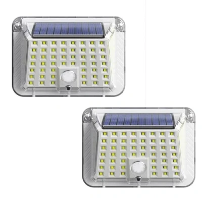 Immagine di Voltix Luce solare led esterno 90 LED, Faretto da solare, 3 Modalità con Sensore di Movimento, Lampada Parete Impermeabile IP65 per Giardino, Patio e Garage (2)