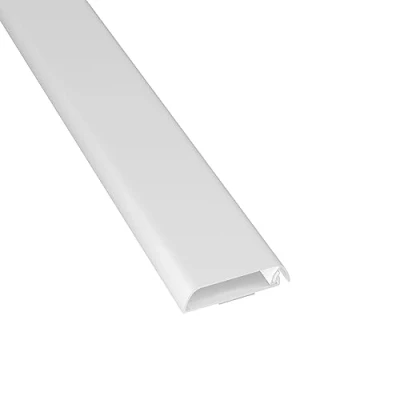 Immagine di D Line Canalina, Copricavi per parete, Cavo TV ordinato, Verniciabile, Autoadesivo, Design monopezzo incernierato 1 x 60 mm (P) 15 (A) 40cm (L) Bianco