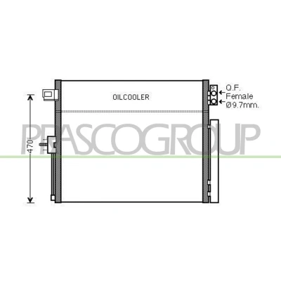 Immagine di PRASCO JE022C001 Condensatore con essiccatore 15 10 Alluminio 690 R 134a JEEP: GRAND CHEROKEE 4