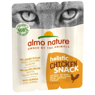 Immagine di Almo Nature Holistic Snack per gatti Set %: 3 x 15 g con Pollo