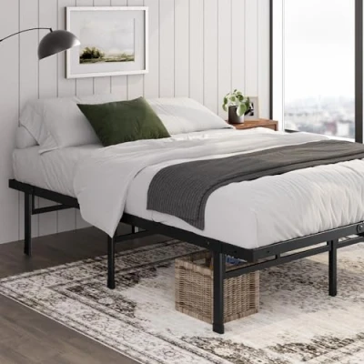 Immagine di Zinus Justin, base per materasso facile da montare, altezza 36 cm, supporto in acciaio, spazio sufficiente sotto il letto
