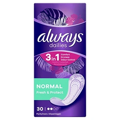 Immagine di Always 30x Dailies Normal Fresh &amp; Protect Inlay Cross 1 pezzo