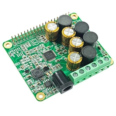 Immagine di RPI HiFi AMP HAT TAS5713 Amplifier Audio Module 25W Class D Power Sound Card Expansion Board for Raspberry Pi 4 3 B+ Zero Nichicon Capacitor