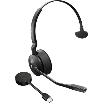 Immagine di Jabra Engage 55 SE MS Mono UNC (DECT, USB A) (Senza fili, A), Cuffie da ufficio, Nero
