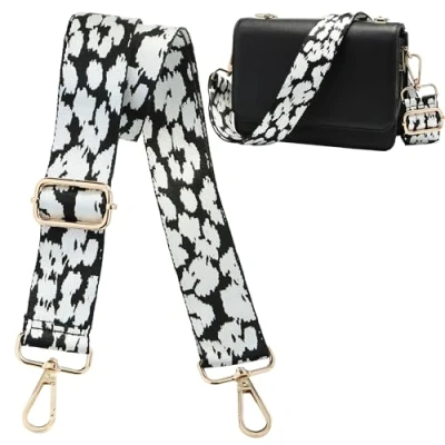 Immagine di Navaris Cinghia di Ricambio per Borsa a Tracolla Tracolle Colorate Intercambiabili Borse con Ganci Larga Colorata Regolabile in Tessuto Effetto Nylon Accessori Donna Uomo