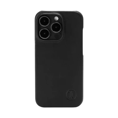 Immagine di JT Berlin BackCase Kreuzberg Custodia protettiva in vera pelle compatibile con Apple iPhone 15 Pro Max [cover a clip guscio rigido robusto, la ricarica wireless (Qi)] nero