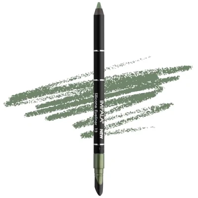 Immagine di Impala Matita Occhi Waterproof con Gomma in Silicone 13 Verde Smeraldo Texture Cremosa Facile da Applicare Colore Intenso, Durevole e Resistente all&#039;Acqua