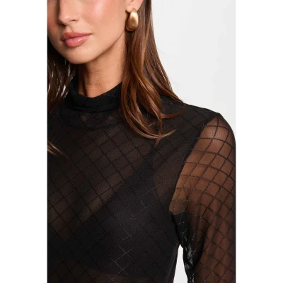 Immagine di Morgan LONG Sleeve Tshirt Camicetta, Donna, Taglia: Medium, Noir