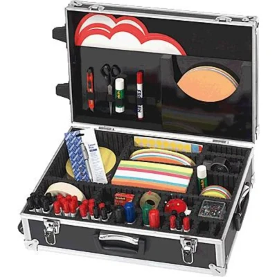 Immagine di Franken Trainer Valigetta per presentazioni Alluminio Numero parti: 3000 54 cm x 18 36 Nero, Argento