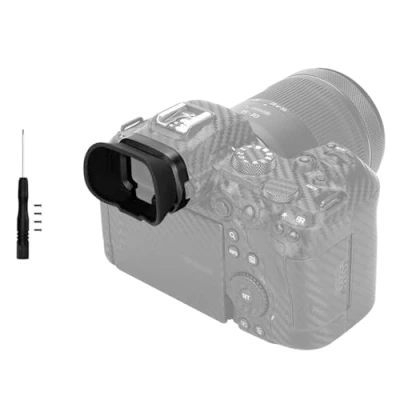 Immagine di PROfezzion Oculare in Silicone Morbido di Stile Esteso per Fotocamera Mirrorless Canon EOS R5C, R5, R6, R6 Mark II Full Frame