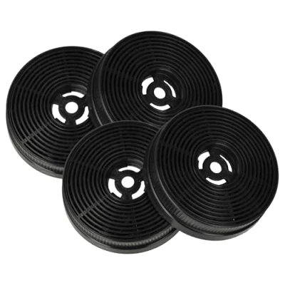 Immagine di vhbw 4x filtro a carboni attivi compatibile con Klarstein S22 60 BBPY, 9039Y, S13 10032842, 10032904 cappe aspiranti