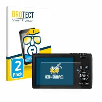 Immagine di brotect Pellicola Protettiva per Canon PowerShot S95 Protezione Schermo (2 Pezzi) [Trasparente, Anti Impronte]