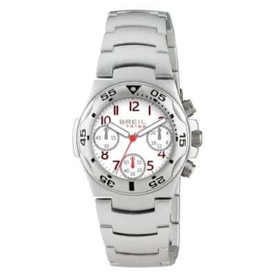 Immagine di Breil Orologio UOMO ICE quadrante MONO COLORE BIANCO movimento CRONOGRAFO QUARZO e BRACCIALE ACCIAIO ARGENTO EW0574