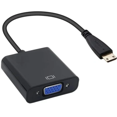 Immagine di Azuxreza Micro HDMI a VGA Adattatore, Cavo Supporto 1080P, Video Converter Adapter Support HDCP,for Raspberry Pi 4B, PC, Mac, PS4, Projector ecc