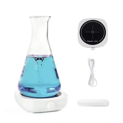 Immagine di Swansoft 2000ml Agitatore Magnetico, 2000RPM Portatile Miscelatore Magnetico Kit, 220V, 1 Barra Magnetica, Cavo USB, per Liquidi, Birra, Lievito, Laboratorio