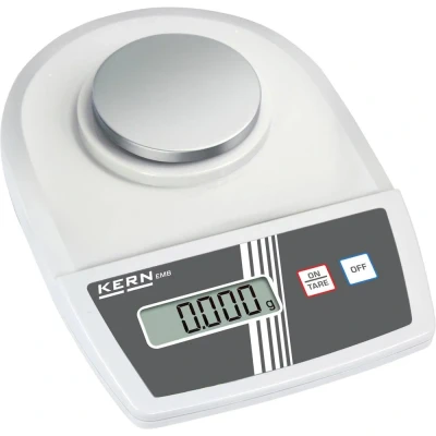 Immagine di Kern EMB 200 3 Bilancia per lettere Portata max. 0.2 kg Risoluzione 0.001 g rete elettrica, a batteria Argento