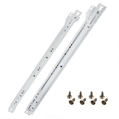 Immagine di HELPMATE Guide per cassetti a rullo, 450 mm, 1 paio di 2 binari cassetti, estraibili con materiale fissaggio incluso