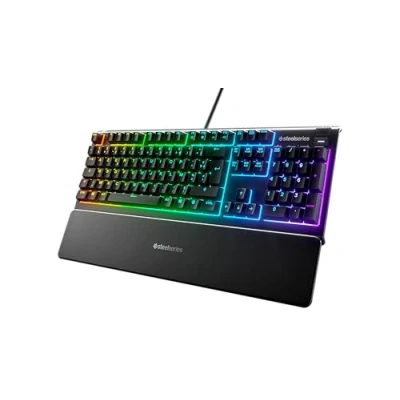 Immagine di SteelSeries Apex 3 Tastiera da gioco RGB Illuminazione a 10 zone Poggiapolsi magnetico premium Layout francese (AZERTY)