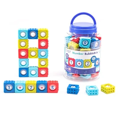 Immagine di Learning Resources BubbleBix con numeri , imparare i numeri, giocattolo antistress per l’apprendimento, da schiacciare dai 3 anni in avanti