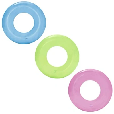 Immagine di Bestway 16626 Aiuti alla galleggiabilità U.SCH Galleggiante Anello trasp. Ø51 cm, Sorta farbl, Multicolore, 1, 36022