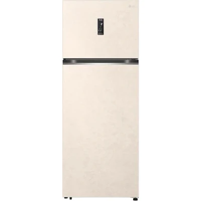 Immagine di LG GTBV44SEBKD Frigorifero Doppia Porta 70cm, Classe E, 461l, Connettività Wi fi Con App Thinq, Porte Piatte, Tecnologia Door &amp; Linear Cooling, Display Esterno, Compressore Smart Inverter, Sabbia