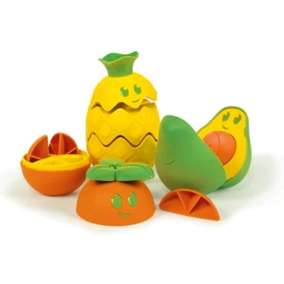 Immagine di Clementoni 17686 Frutta Componi e Impara Gioco componibile, Bambini 12 Mesi, sviluppa capacità manuali logiche Ecologico, in plastica Riciclata, Made Italy