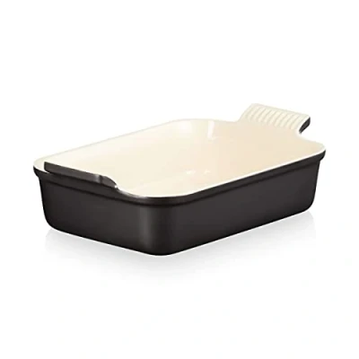 Immagine di Le Creuset Pirofila rettangolare Tradition in gres vetrificato, 26 cm, 2.4 L, Nero (Matt), 71102260000001