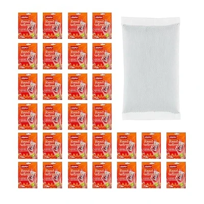 Immagine di Relaxdays Reaxdays Scaldamani Riscaldanti, Scalda Mani e Piedi, Set 30 Paia, Calde per 10 h, USA Getta, Autoriscaldanti, Bianco