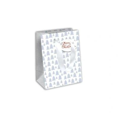 Immagine di Clairefontaine x 29523 3Cpack Set di 6 sacchetti regalo Excellia, formato medio, 21,5 10,2 25,3 cm, 210 g, motivo: alberi blu, fondo bianco, ideale per: libro, gioco, piccoli regali