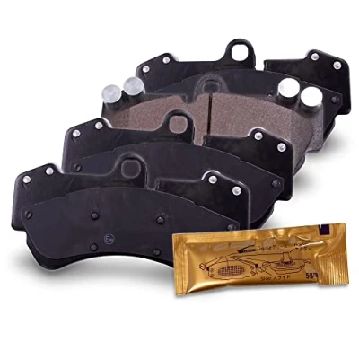 Immagine di BESTPRICE Set di Pastiglie freno asse anteriore, anteriori, 4 pezzi, Compatibile con PORSCHE CAYENNE (9PA); VW TOUAREG (7LA, 7L6, 7L7)