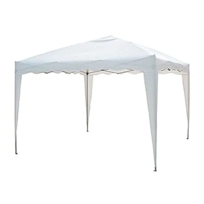 Immagine di VERDELOOK Gazebo Pieghevole e richiudibile Automatico con Struttura in Ferro, 2x2 m, Bianco