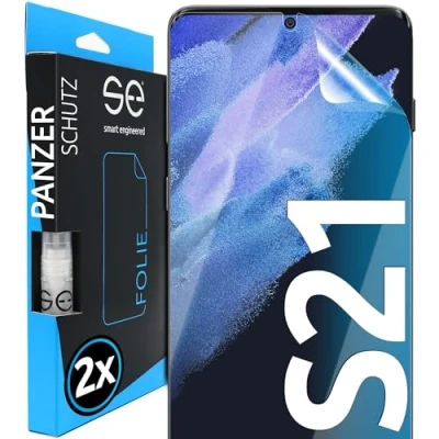 Immagine di smart engineered 3D Pellicola Protettiva per schermo Samsung Galaxy S21 [2 pezzi Transparente, Case friendly, qualità dell&#039;immagine full HD,Pellicola TPU