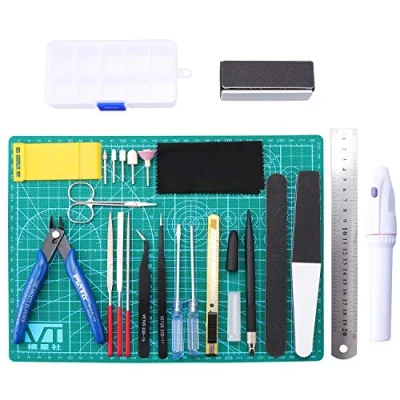 Immagine di HSEAMALL 26PCS Modeler Strumenti di base Gundam Model Assemble Tools Kit Hobby Building Craft Set