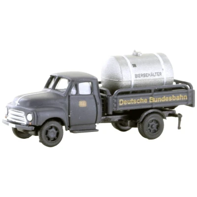 Immagine di Minis by Lemke LC3239 N Camion modello Opel Contenitore per birra Blitz Pritsche/Tank di DB