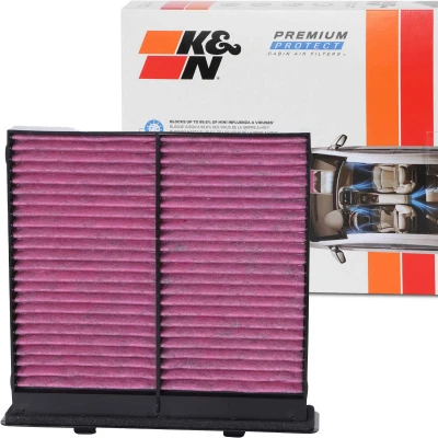 Immagine di K&amp;N Filters DVF5058 Filtro abitacolo al carbone attivo 235 57 quadrato SUBARU: Forester III, Impreza III Hatchback, XV I