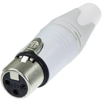 Immagine di Neutrik NC3FXX WT Connettore XLR Presa dritta Numero Poli (num): 3 Bianco 1 pz.