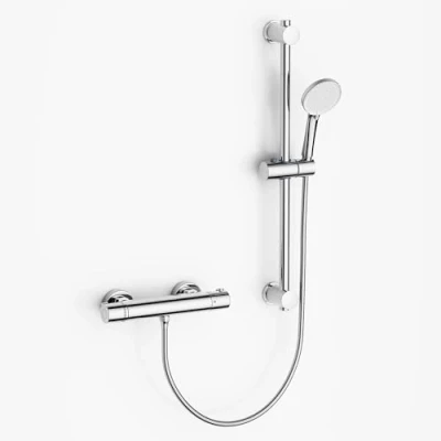 Immagine di MORADO Miscelatore Doccia con Tubo Flessibile da 1.5 M,Saliscendi Doccia,Asta Saliscendi Doccetta 3 Funzioni Multigetto Height 70 CM,Cromato