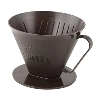 Immagine di Fackelmann 42272 Filtro per caffè contenitore 10,5 x 15 cm dimensione 4 in PP, Marrone