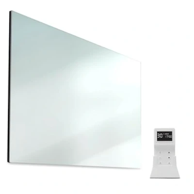 Immagine di Klarstein Stufa Elettrica Infrarossi Basso Consumo, Pannello Radiante 720 W con Telecomando e Timer, Pannelli a Riscaldamento, per Riscaldamento Senza CO2