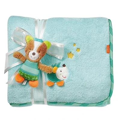 Immagine di Fehn 071443 Volpe, morbida coperta per le coccole, neonati e bambini dai 0 mesi in su, dimensioni: 100 x 75 cm