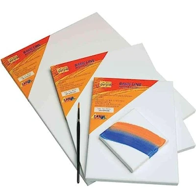 Immagine di Kreul 62050 Tela Tesa Solo Goya Linea Basic, Telaio, di Cotone 4 Volte primerizzata, Olio, acrilici e a guazzo, Colore White, 20 x 50 cm,