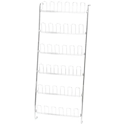 Immagine di Wenko Scaffale per Porta Scarpe 18 Paia di Argento Lucido