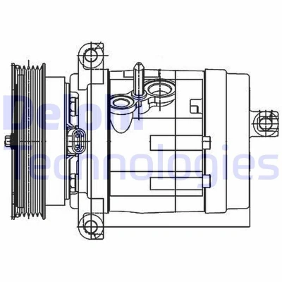 Immagine di Compressore, Climatizzatore DELPHI TSP0155984