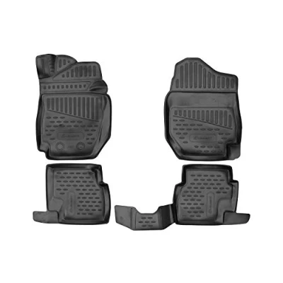 Immagine di Element tappetini in Gomma 3D Premium su Misura Adatti per Suzuki Jimny, Mk4 (IV), 2018 &gt;, Fuoristrada 5 Porte, 4 Pezzi.