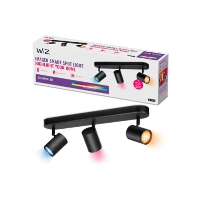 Immagine di WiZ IMAGEO Spots 3x5W B 22 65K RGB 871951455197800 Plafoniera LED (monocolore) 15 W Nero