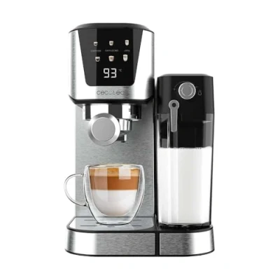 Immagine di Cecotec Macchina da Caffè Semiautomatica Power Espresso 20 Cream. 1350W, Semiautomatica, Bar, Thermoblock, Serbatoio Latte 700ml, Acqua 1L, Sistema Force Aroma