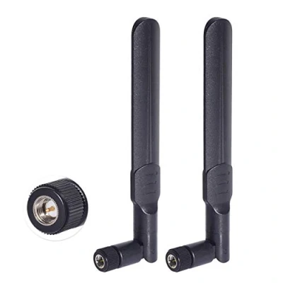 Immagine di Bingfu Antenna WiFi Bidanda 2,4GHz 5GHz 5,8GHz SMA Maschio per Telecamere IP di Sicurezza Vedio Wireless Registratore Sorveglianza Telecamera Retromarcia Camion Monitor Retromarcia,2 Pacchi