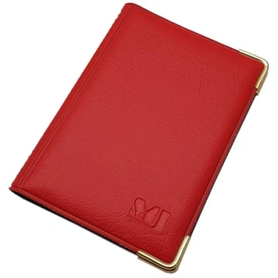 Immagine di Porta carte di credito con 12 scomparti MJ Design Germany Made in UE diversi colori e designs (Design 1 / Rosso)